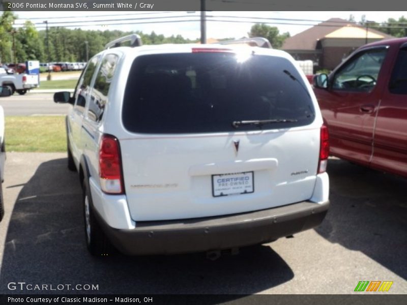 Summit White / Gray 2006 Pontiac Montana SV6
