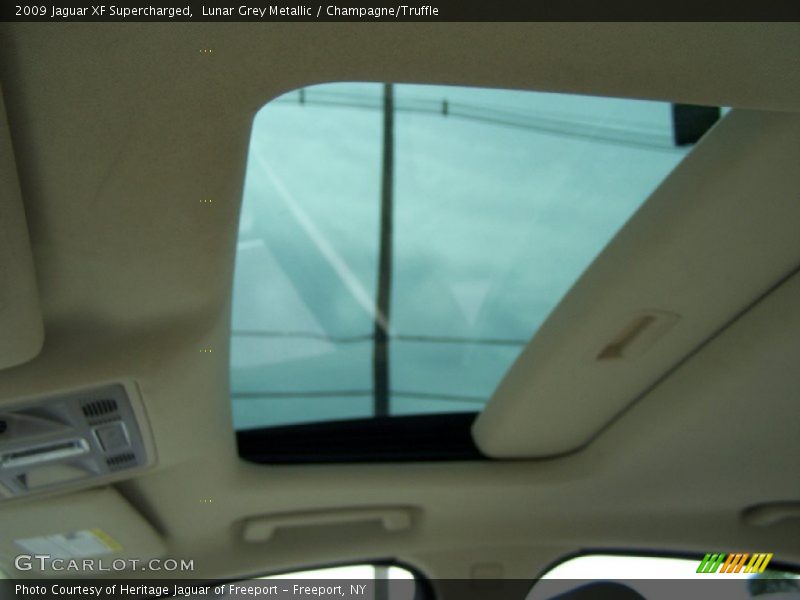 Lunar Grey Metallic / Champagne/Truffle 2009 Jaguar XF Supercharged