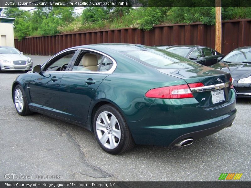 Emerald Fire Metallic / Champagne/Truffle 2009 Jaguar XF Luxury