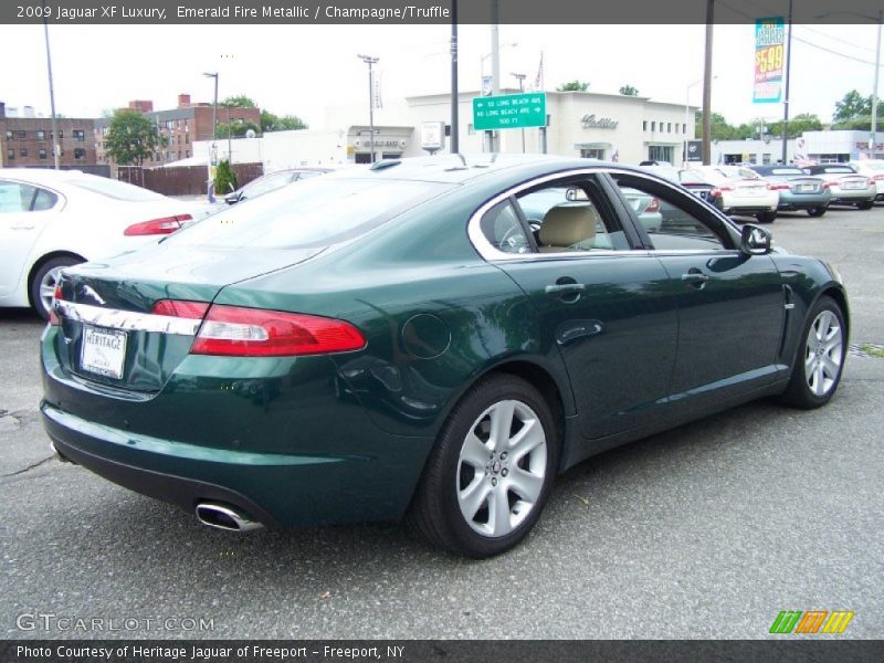 Emerald Fire Metallic / Champagne/Truffle 2009 Jaguar XF Luxury