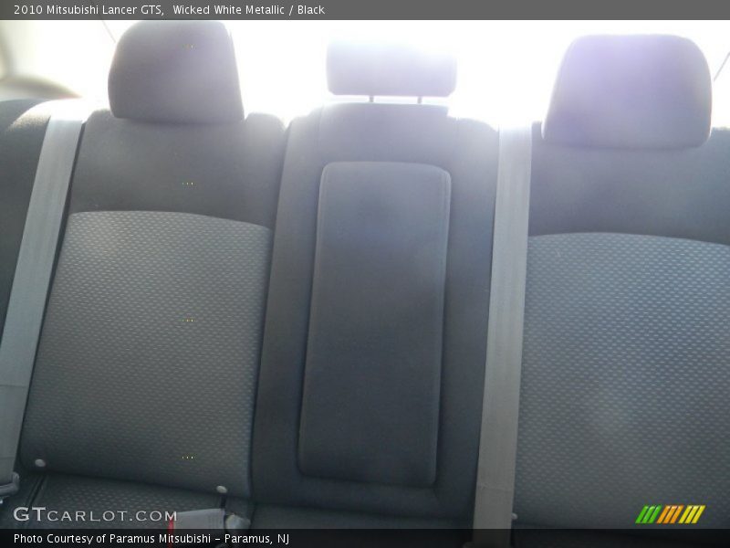 Wicked White Metallic / Black 2010 Mitsubishi Lancer GTS