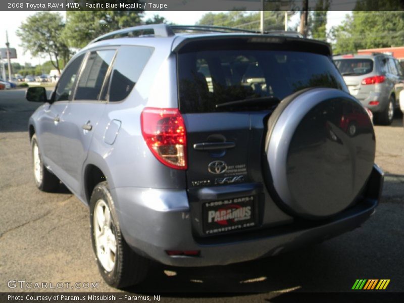 Pacific Blue Metallic / Taupe 2008 Toyota RAV4 4WD