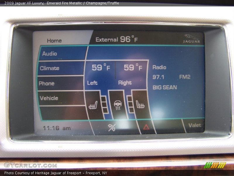 Emerald Fire Metallic / Champagne/Truffle 2009 Jaguar XF Luxury