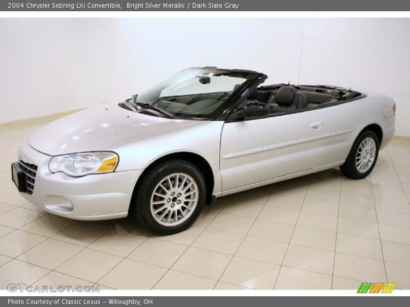 Bright Silver Metallic / Dark Slate Gray 2004 Chrysler Sebring LXi Convertible
