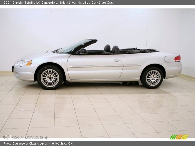 Bright Silver Metallic / Dark Slate Gray 2004 Chrysler Sebring LXi Convertible
