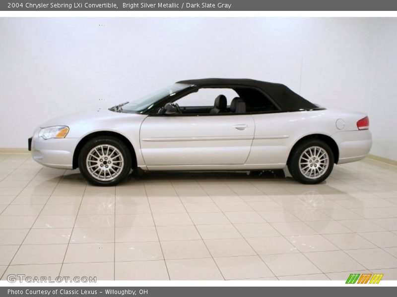 Bright Silver Metallic / Dark Slate Gray 2004 Chrysler Sebring LXi Convertible