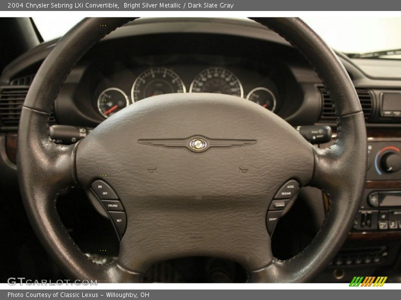 Bright Silver Metallic / Dark Slate Gray 2004 Chrysler Sebring LXi Convertible