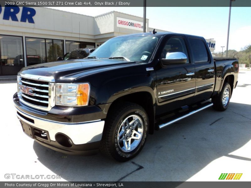 Onyx Black / Ebony 2009 GMC Sierra 1500 SLT Z71 Crew Cab 4x4