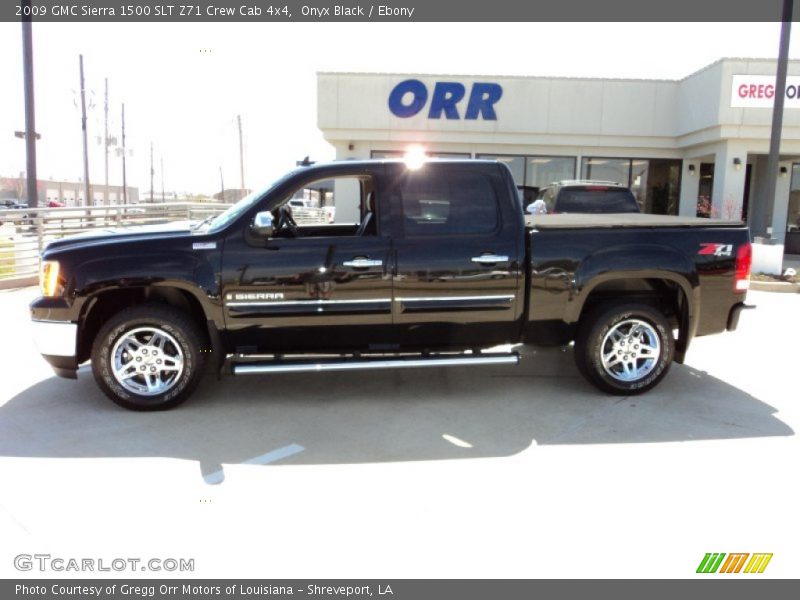 Onyx Black / Ebony 2009 GMC Sierra 1500 SLT Z71 Crew Cab 4x4