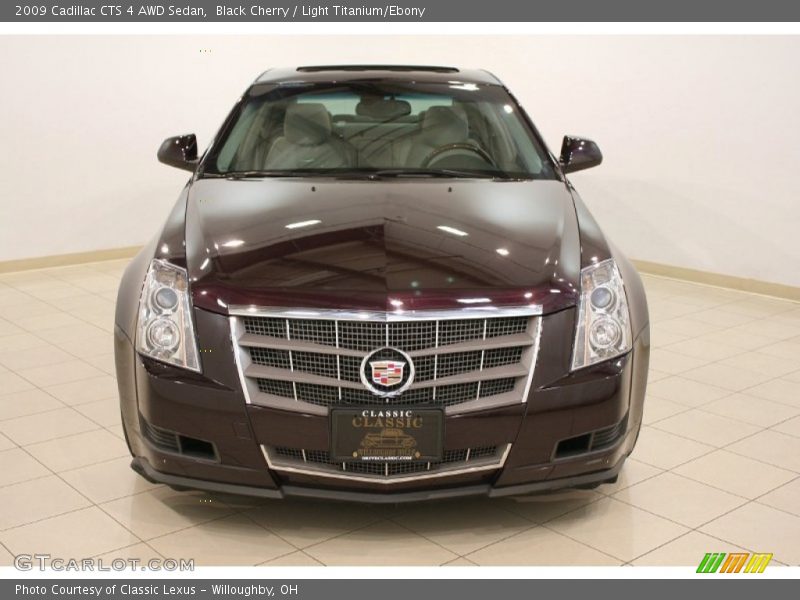 Black Cherry / Light Titanium/Ebony 2009 Cadillac CTS 4 AWD Sedan
