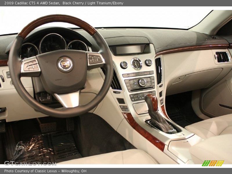 Black Cherry / Light Titanium/Ebony 2009 Cadillac CTS 4 AWD Sedan