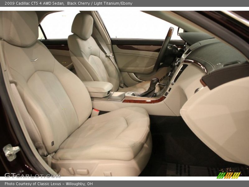 Black Cherry / Light Titanium/Ebony 2009 Cadillac CTS 4 AWD Sedan