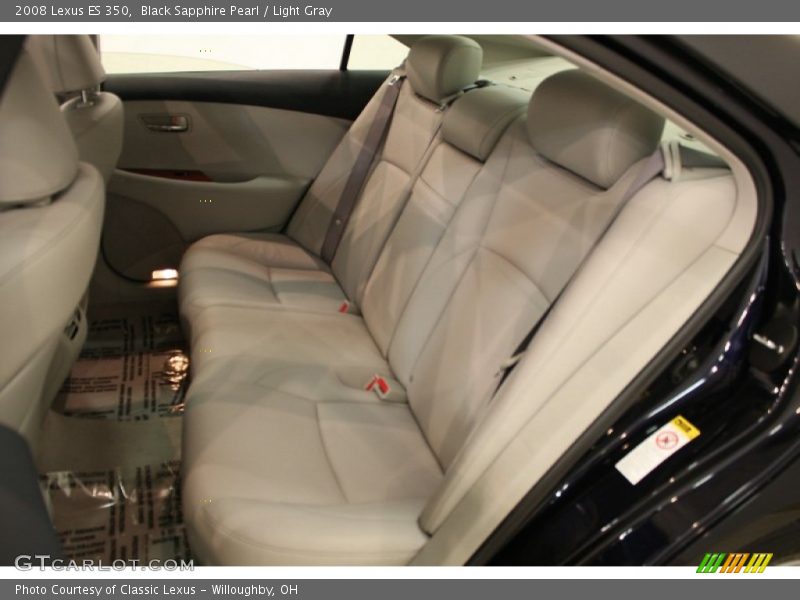 Black Sapphire Pearl / Light Gray 2008 Lexus ES 350