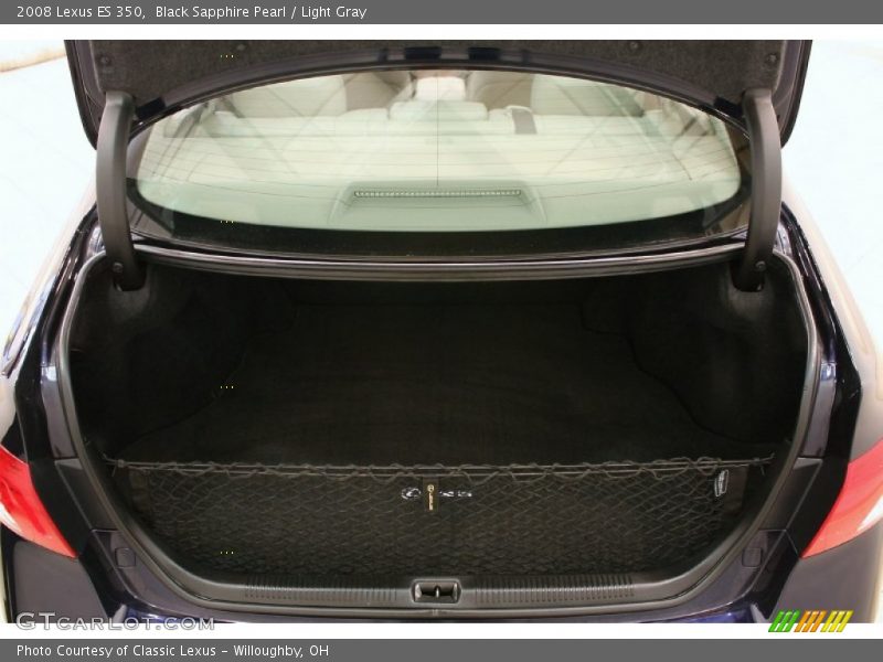 Black Sapphire Pearl / Light Gray 2008 Lexus ES 350
