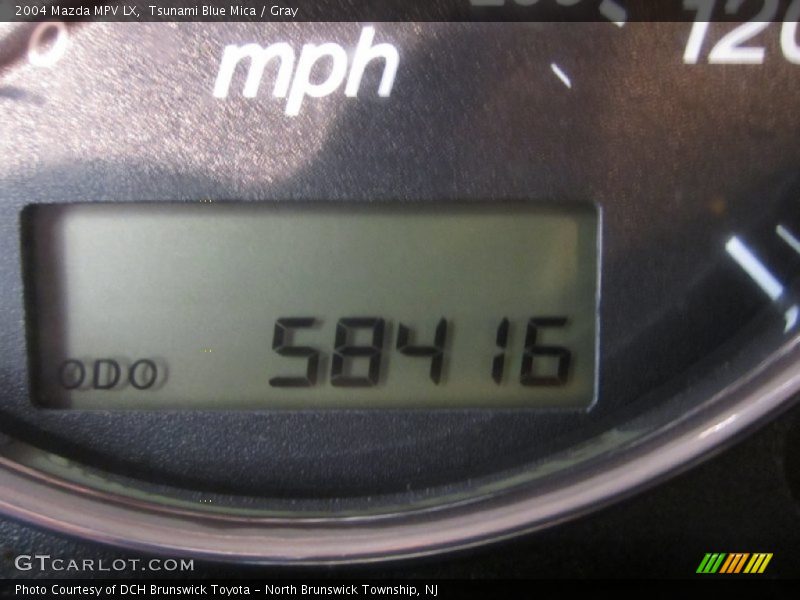 Tsunami Blue Mica / Gray 2004 Mazda MPV LX