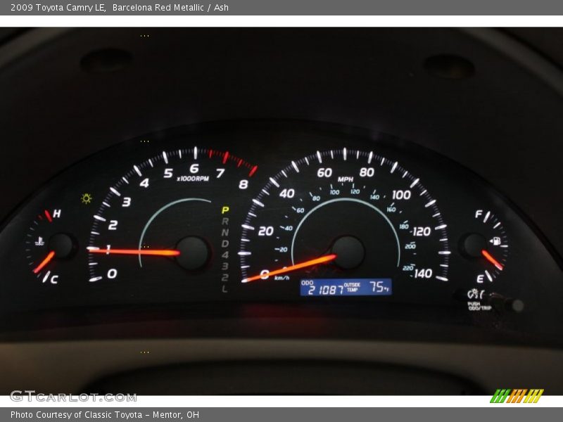 Barcelona Red Metallic / Ash 2009 Toyota Camry LE