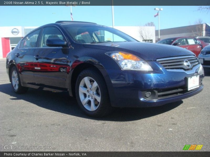 Majestic Blue Metallic / Blond 2008 Nissan Altima 2.5 S