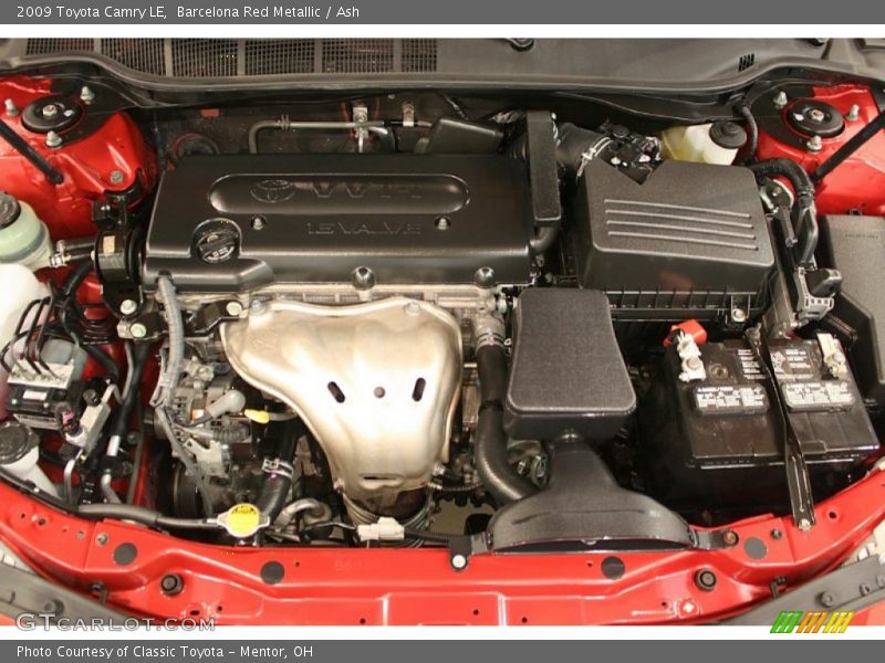 Barcelona Red Metallic / Ash 2009 Toyota Camry LE