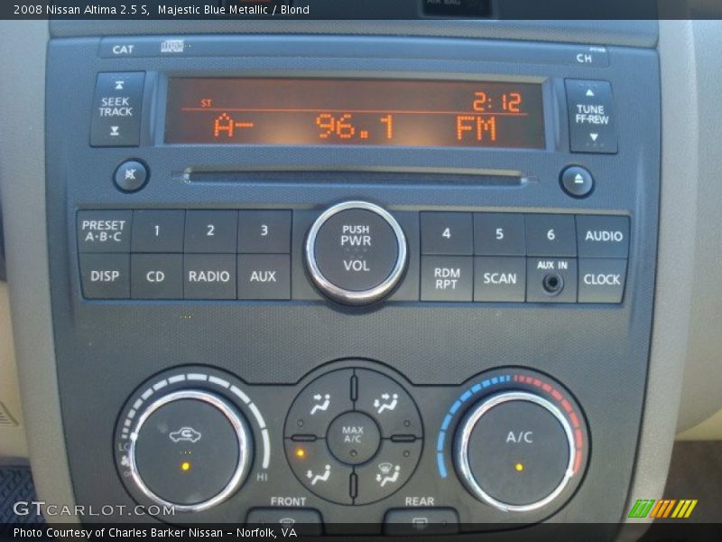 Majestic Blue Metallic / Blond 2008 Nissan Altima 2.5 S