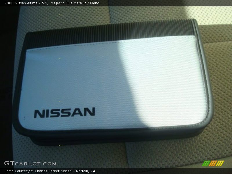 Majestic Blue Metallic / Blond 2008 Nissan Altima 2.5 S