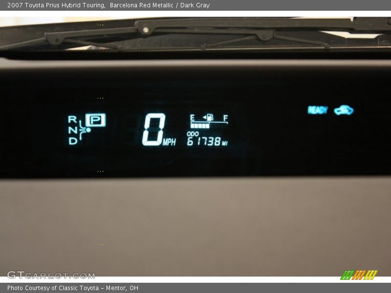 Barcelona Red Metallic / Dark Gray 2007 Toyota Prius Hybrid Touring