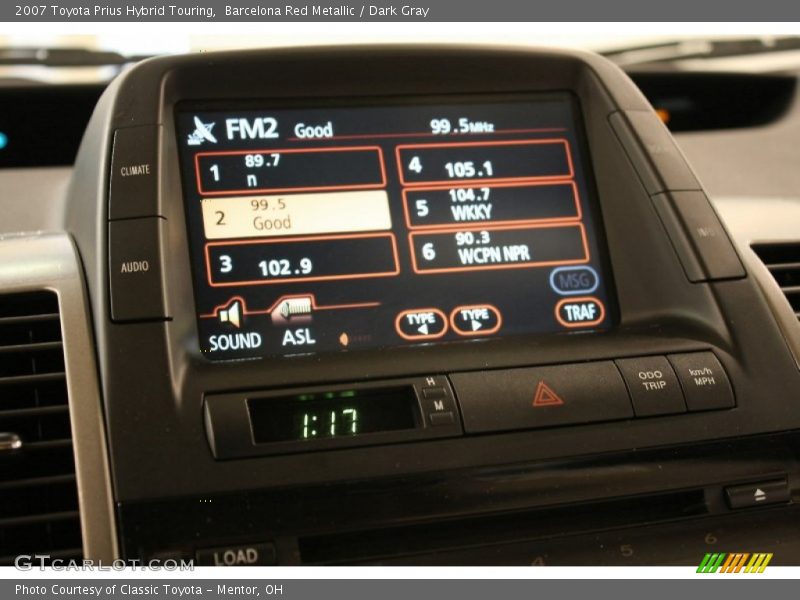 Barcelona Red Metallic / Dark Gray 2007 Toyota Prius Hybrid Touring
