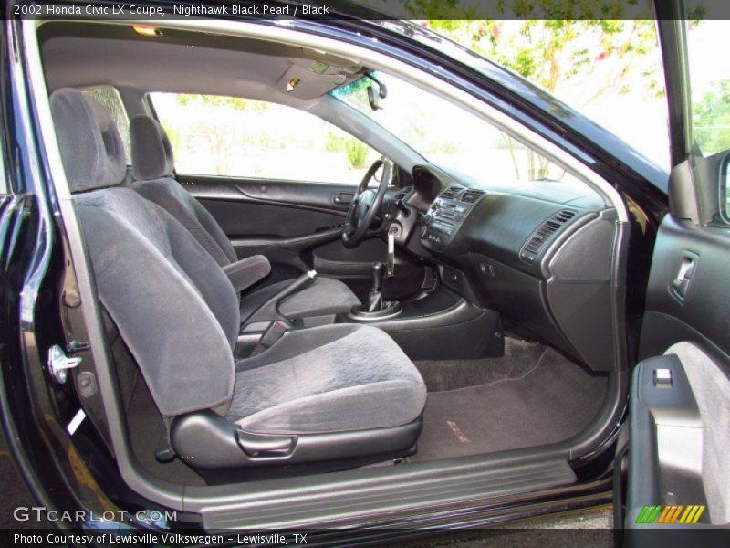  2002 Civic LX Coupe Black Interior