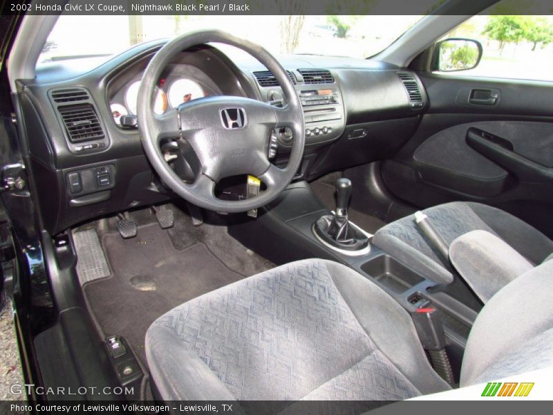  2002 Civic LX Coupe Black Interior