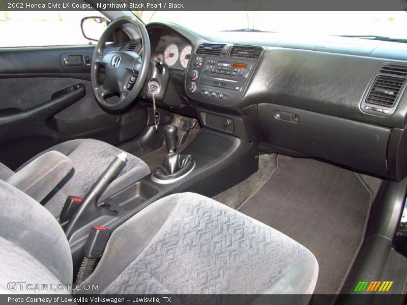  2002 Civic LX Coupe Black Interior