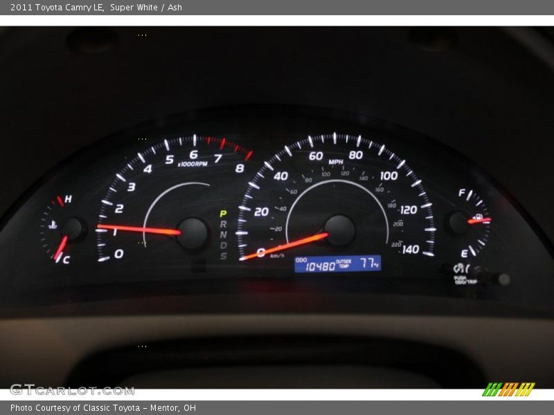 Super White / Ash 2011 Toyota Camry LE