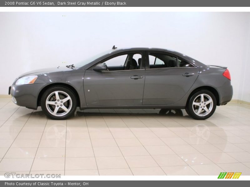 Dark Steel Gray Metallic / Ebony Black 2008 Pontiac G6 V6 Sedan