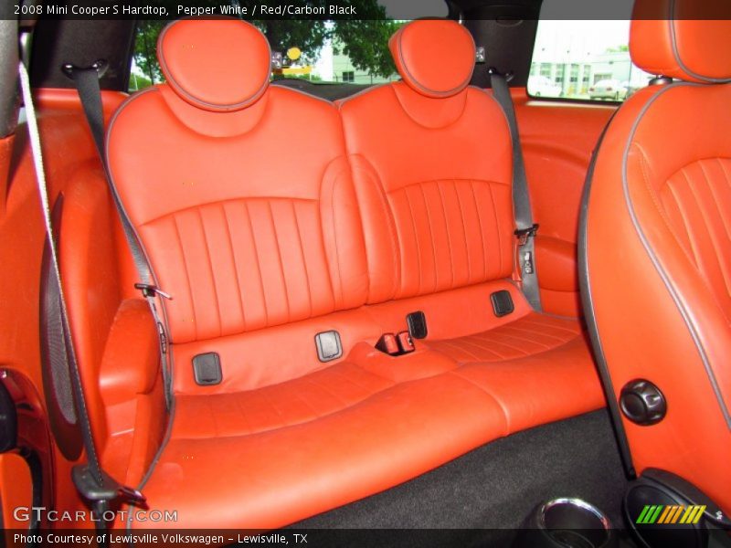 Pepper White / Red/Carbon Black 2008 Mini Cooper S Hardtop
