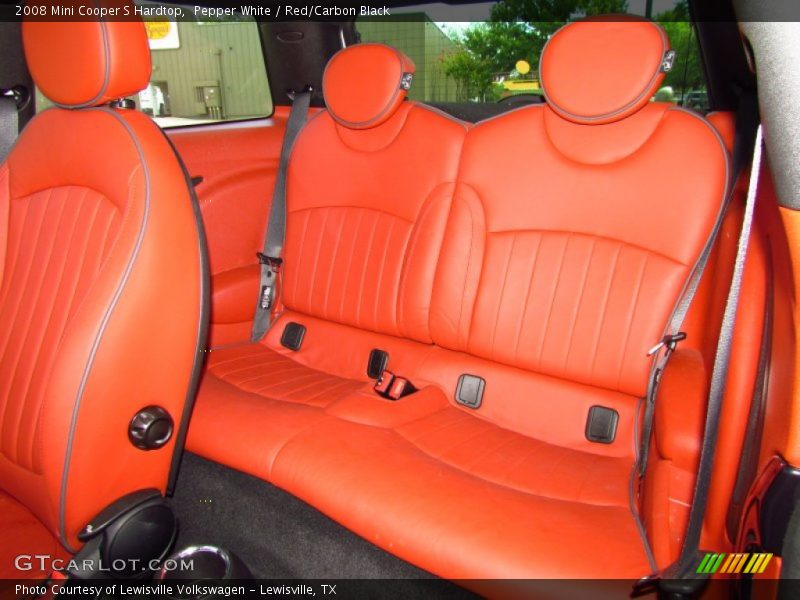 Pepper White / Red/Carbon Black 2008 Mini Cooper S Hardtop
