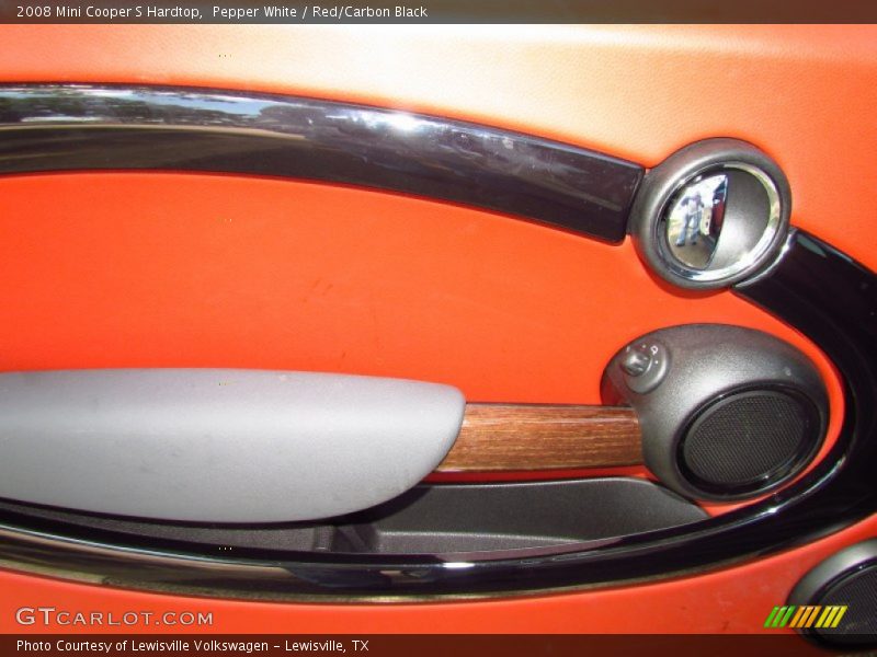 Pepper White / Red/Carbon Black 2008 Mini Cooper S Hardtop