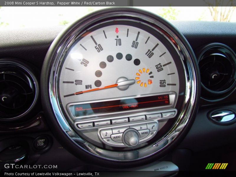 Pepper White / Red/Carbon Black 2008 Mini Cooper S Hardtop