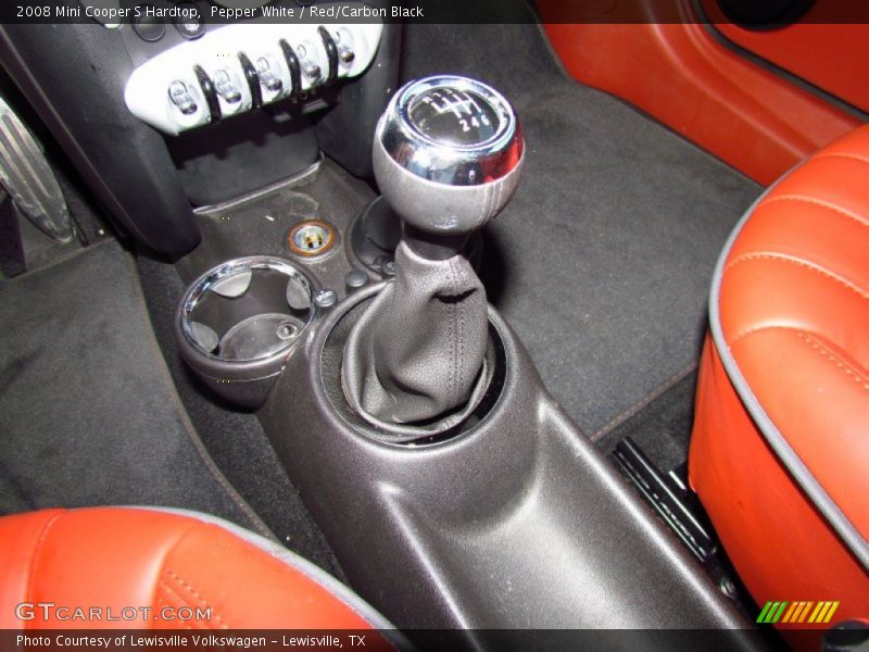 Pepper White / Red/Carbon Black 2008 Mini Cooper S Hardtop