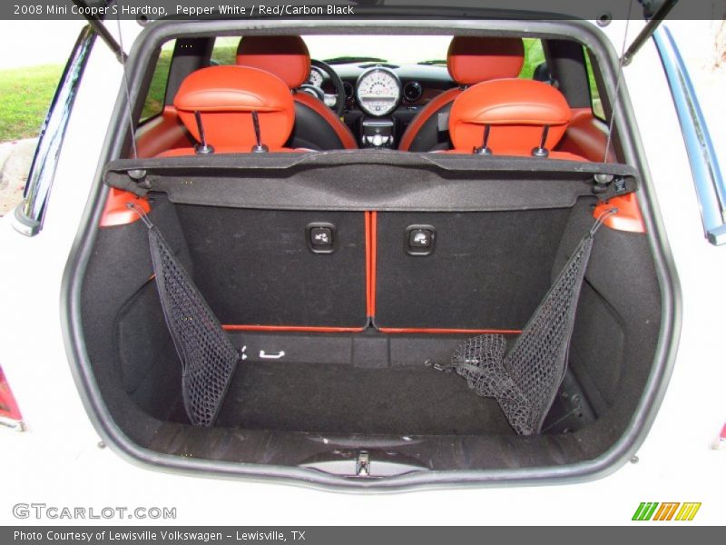Pepper White / Red/Carbon Black 2008 Mini Cooper S Hardtop