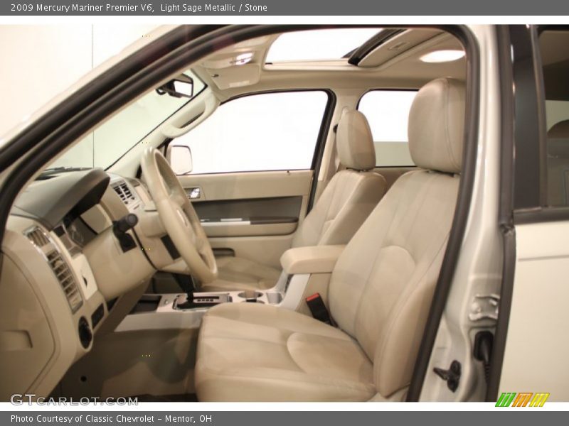 Light Sage Metallic / Stone 2009 Mercury Mariner Premier V6