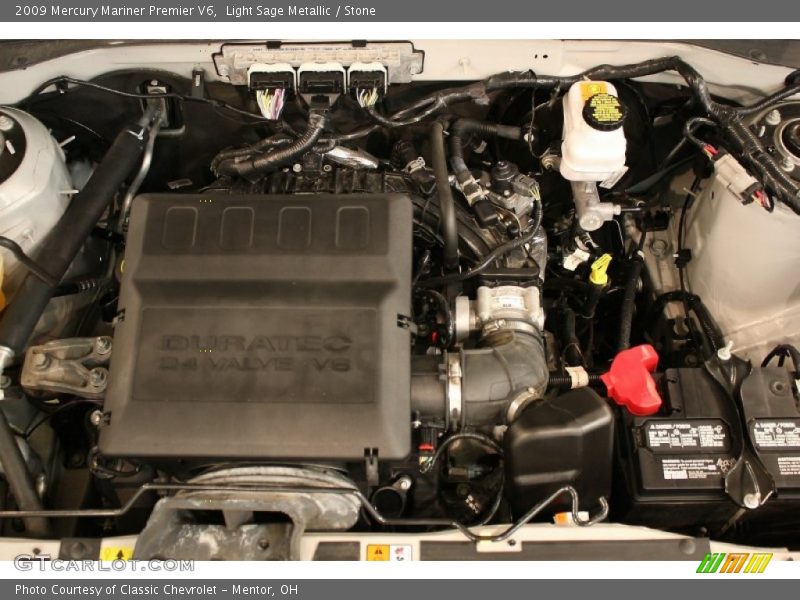 Light Sage Metallic / Stone 2009 Mercury Mariner Premier V6
