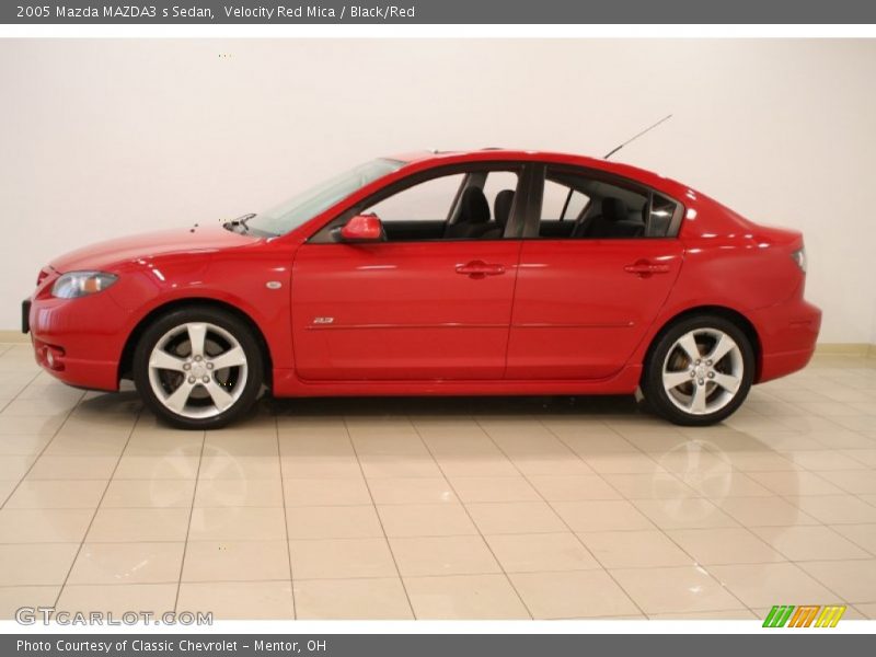 Velocity Red Mica / Black/Red 2005 Mazda MAZDA3 s Sedan