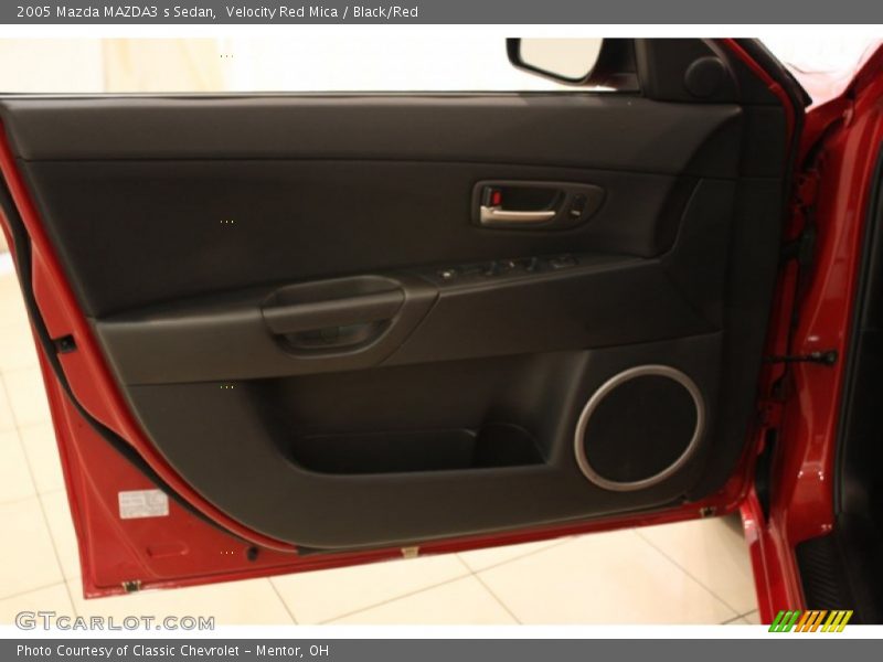 Velocity Red Mica / Black/Red 2005 Mazda MAZDA3 s Sedan