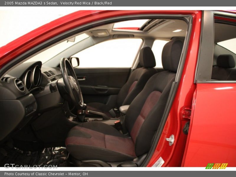 Velocity Red Mica / Black/Red 2005 Mazda MAZDA3 s Sedan