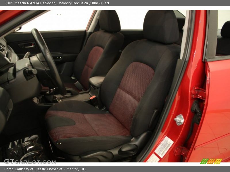 Velocity Red Mica / Black/Red 2005 Mazda MAZDA3 s Sedan