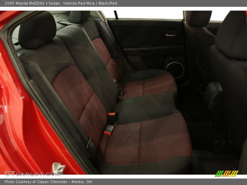 Velocity Red Mica / Black/Red 2005 Mazda MAZDA3 s Sedan
