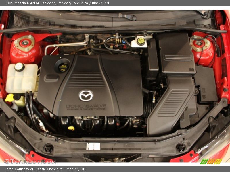Velocity Red Mica / Black/Red 2005 Mazda MAZDA3 s Sedan