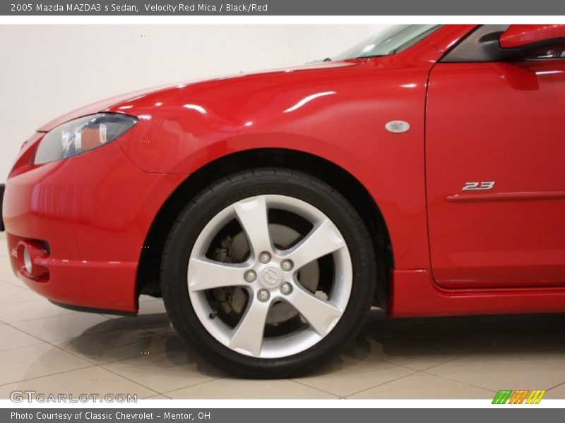 Velocity Red Mica / Black/Red 2005 Mazda MAZDA3 s Sedan