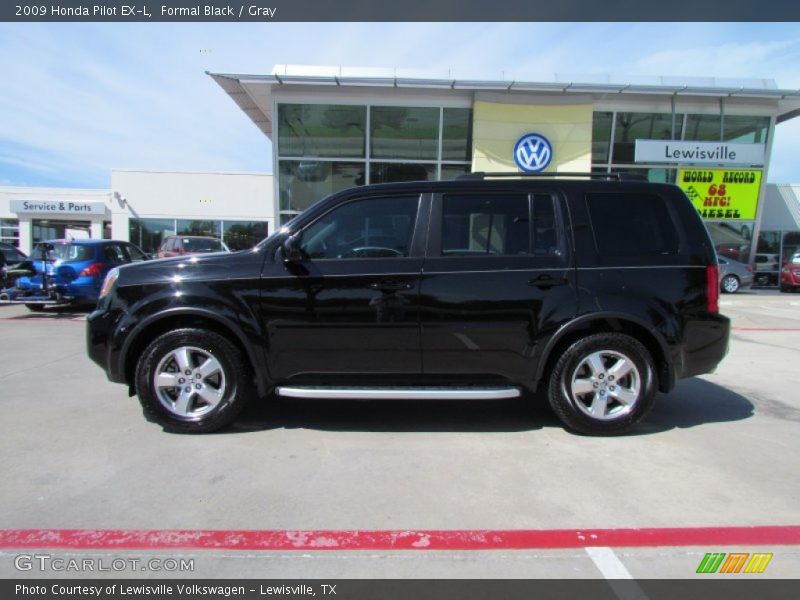 Formal Black / Gray 2009 Honda Pilot EX-L