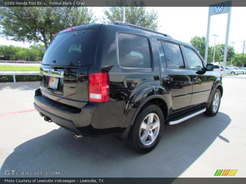 Formal Black / Gray 2009 Honda Pilot EX-L