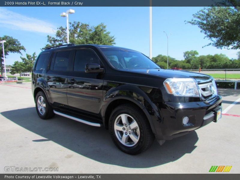 Formal Black / Gray 2009 Honda Pilot EX-L