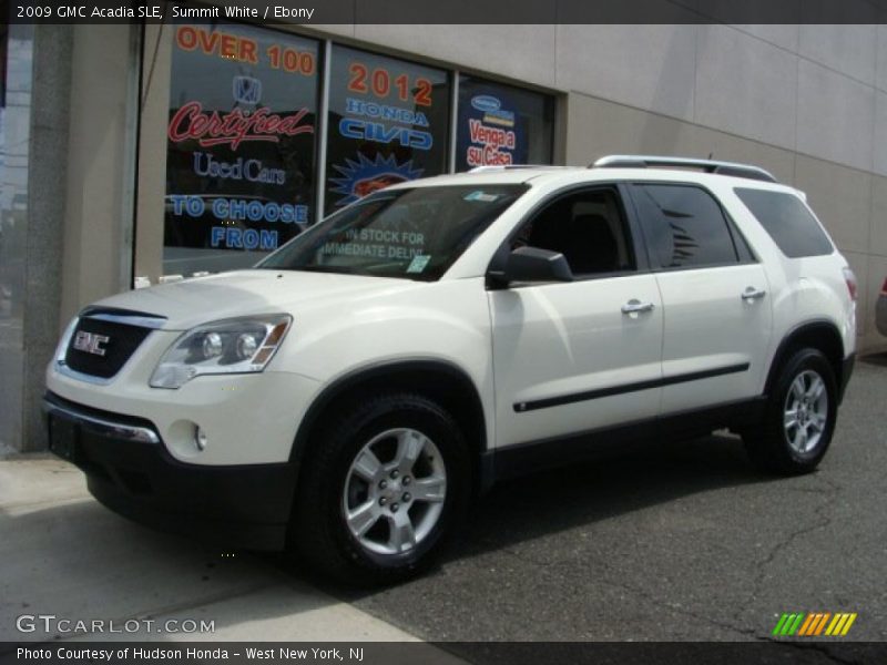 Summit White / Ebony 2009 GMC Acadia SLE